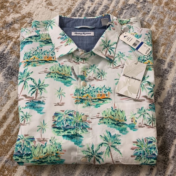 NWT Tommy Bahama Bahama Village Camp Shirt - Continental - Picture 6 of 8